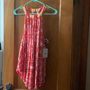 Free people lavender combo blouse